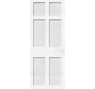 White wood with moldings door sticker - TenStickers