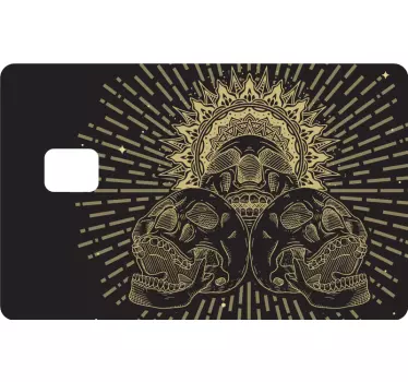 Killer skulls credit card sticker - TenStickers