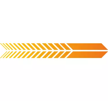 Orange Stripe Scooter Sticker - TenStickers