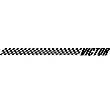 Racing Scooter custom sticker - TenStickers