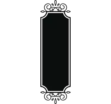 Vintage Frame Blackboard Wall Sticker - TenStickers