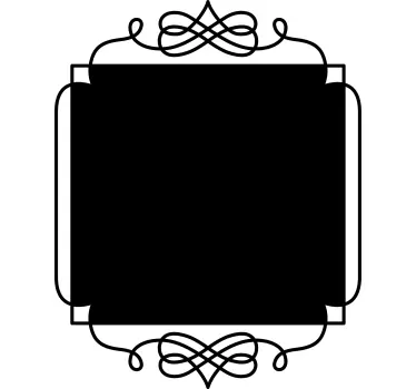 Square Vintage Blackboard Sticker - TenStickers