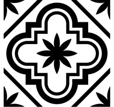 Monocolor hydraulic tile sticker - TenStickers