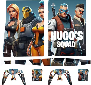 Custom Squad video game PlayStation sticker - TenStickers