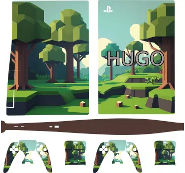 Custo Videogame Cubes playstation decal - TenStickers