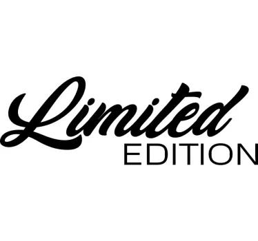 Limited edition text car sticker - TenStickers
