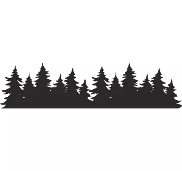 Forest trees for window car decals - TenStickers