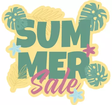 Colorful Summer Sale Sticker - TenStickers
