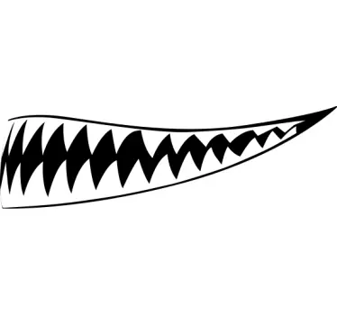 Creepy Smirk motorcycle decal - TenStickers