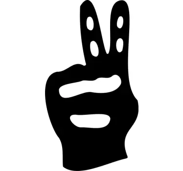 Peace sign motorcycle decal - TenStickers
