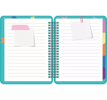 Notebook Whiteboard Sticker - TenStickers
