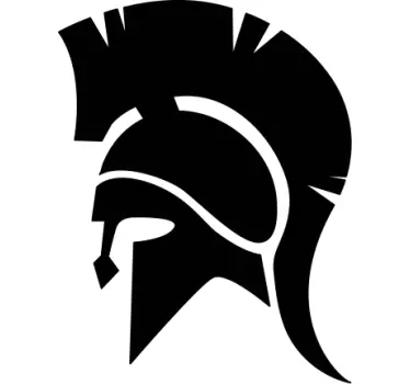 Spartan helmet motorcycle decal - TenStickers