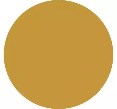 Circular ocher wall decal for living room - TenStickers