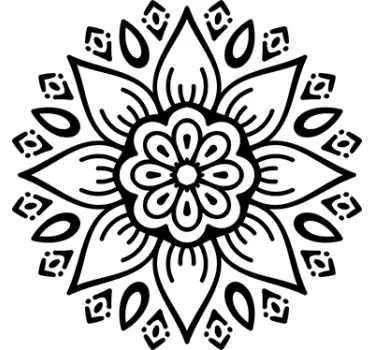Boho Floral Sticker - TenStickers