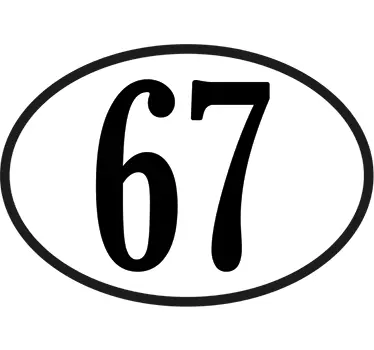 Personalised Number motorcycle decal - TenStickers