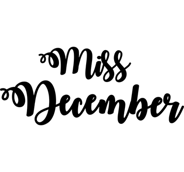 Miss December Wall Sticker - TenStickers