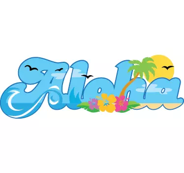 Aloha Wall Sticker - TenStickers