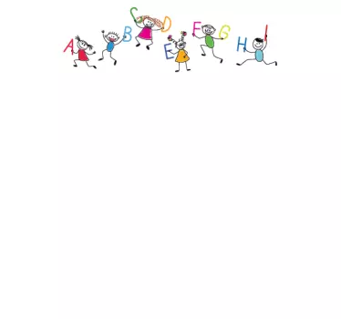 Alphabet Whiteboard Sticker - TenStickers