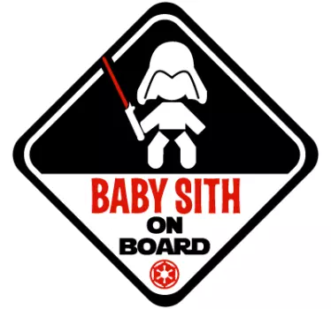 Baby Sith on Board Sticker - TenStickers
