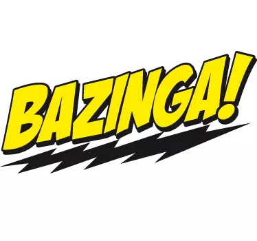 Bazinga Big Bang Theory Wall Sticker - TenStickers