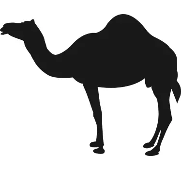 Camel Silhouette Blackboard Sticker - TenStickers