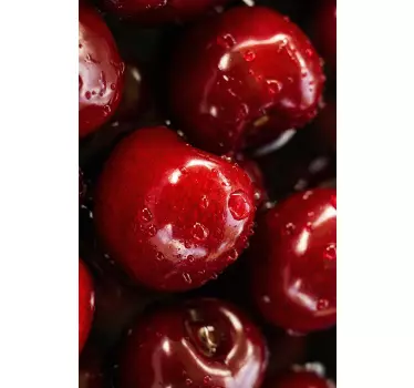 Cherries Fridge Sticker - TenStickers