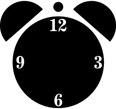 Classic Alarm Clock Sticker - TenStickers