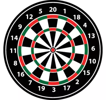 Darts Board wall Sticker - TenStickers