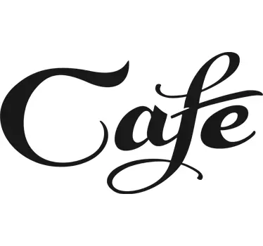 Decorative Cafe Wall Sticker - TenStickers