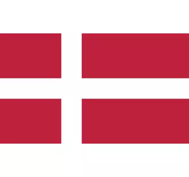Denmark Flag Sticker - TenStickers