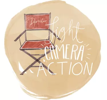 Directing Light Camera Action wall sticker - TenStickers