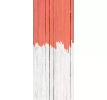 Door sticker two-tone painted finish - TenStickers