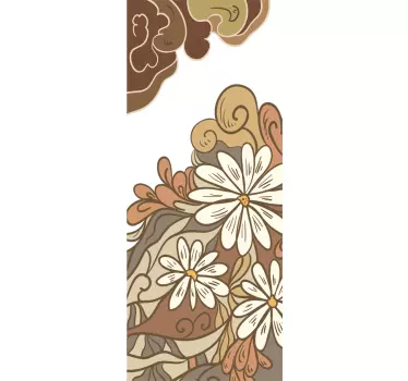 Drawing Flowers Decal - TenStickers