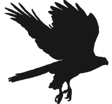 Eagle Silhouette Blackboard Sticker - TenStickers