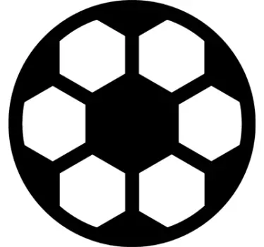 Football Icon Wall Sticker - TenStickers