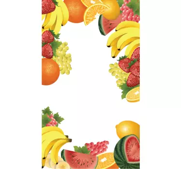 Fruity Door Sticker - TenStickers
