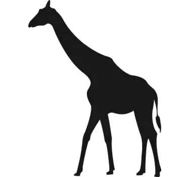 Giraffe Silhouette Blackboard Sticker - TenStickers