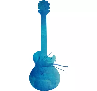 Guitar Splash Artwork wall sticker - TenStickers
