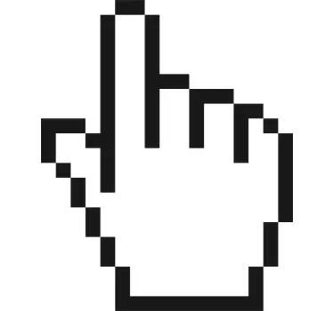 Hand Cursor Icon Decal - TenStickers