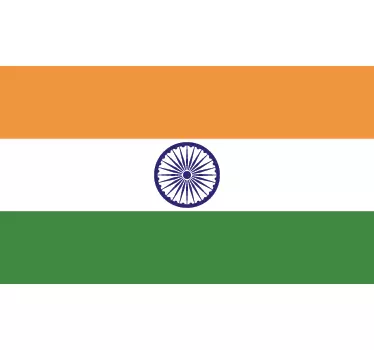 India Flag Sticker - TenStickers