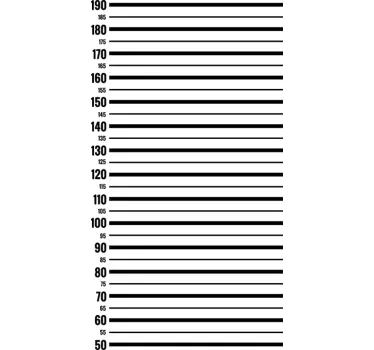 Jail meter  height chart decal - TenStickers