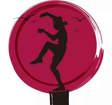 Karate Kid Logo Wall Sticker - TenStickers