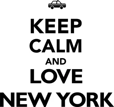 Keep Calm New York Sticker - TenStickers