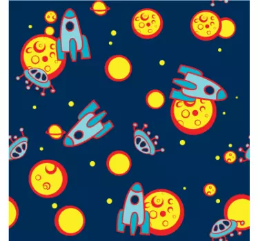 Kids Space Vinyl Sheet Sticker - TenStickers