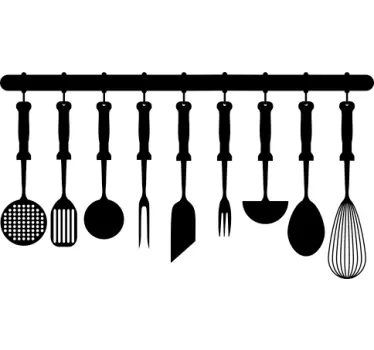 Kitchenware Collection Wall Sticker - TenStickers