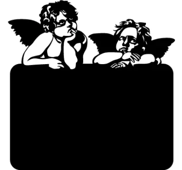 Little Angels Blackboard Sticker - TenStickers