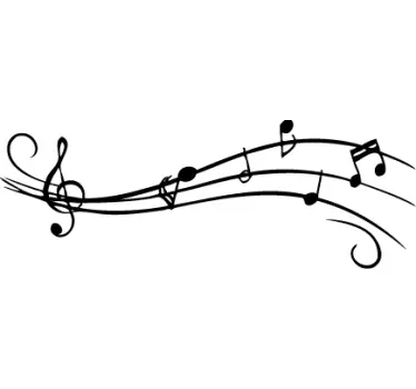 Musical Notes Decal - TenStickers