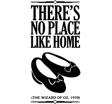 No Place Like Home Wall Sticker - TenStickers