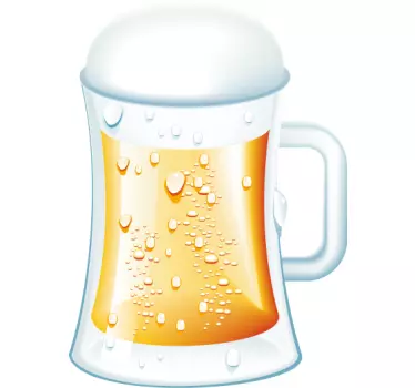Pint of Beer Wall Sticker - TenStickers