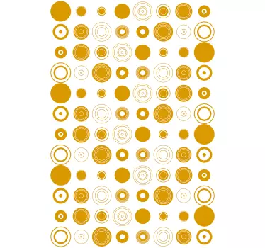 Round circles shower sticker - TenStickers